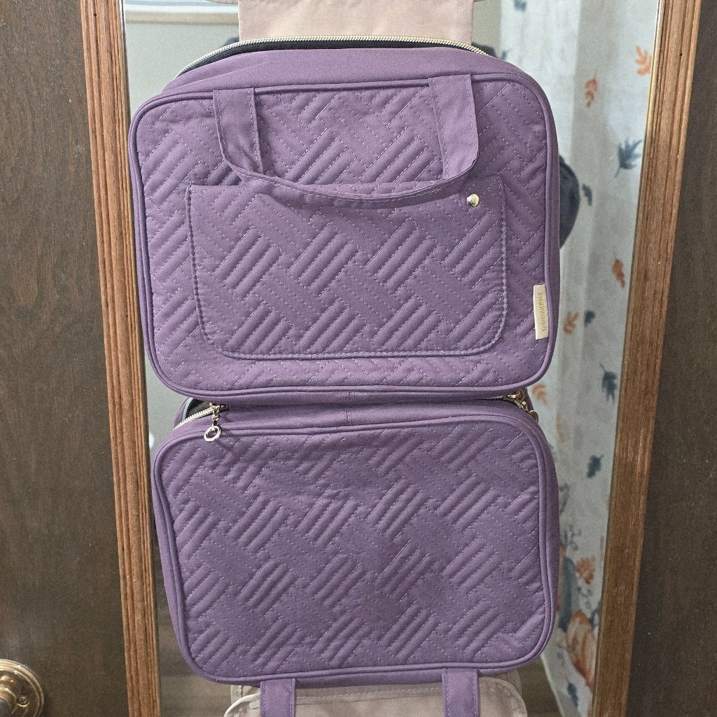 Bagsmart Travel Makeup Organizer Tsa Approved, Purple